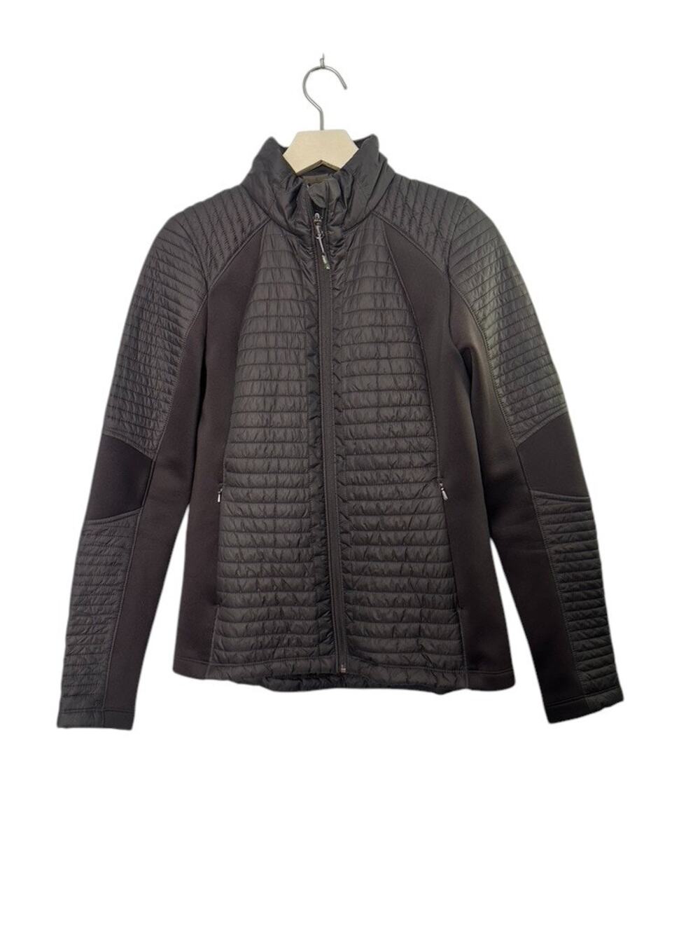 CALIA by Carrie Underwood Full Zip Puffer Hybrid Jacket Smokey Plum Sz Small